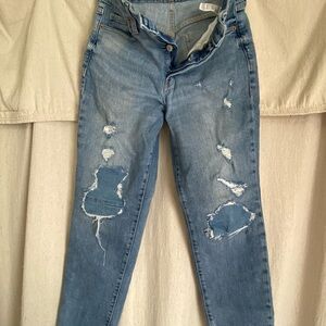 Old Navy Light Blue Boyfriend Jeans OG Straight size 8